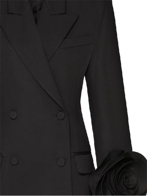 Black virgin wool jacket VALENTINO GARAVANI | 5B0CE3W788J0NO